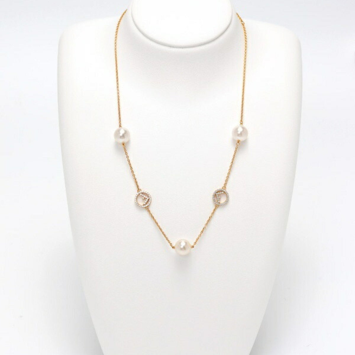 Pendant Necklace Gold Metal