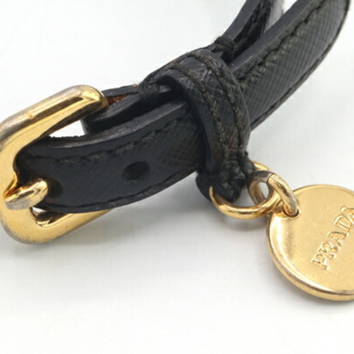 Leather and Gold Bracelet Black and Gold