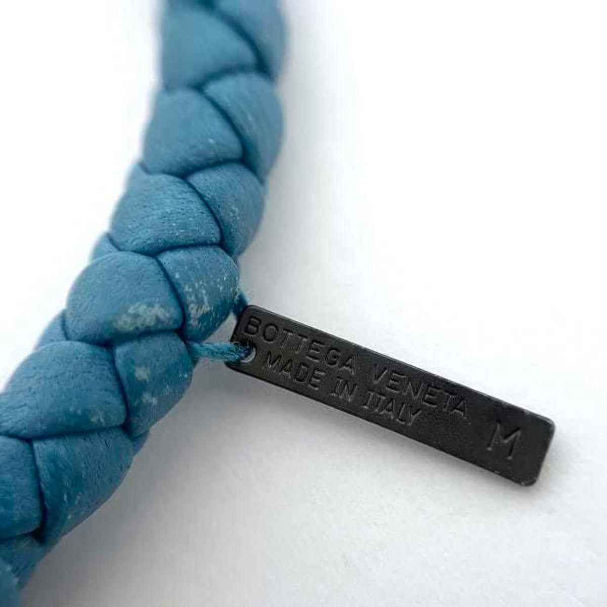 Leather Bracelet Light Blue