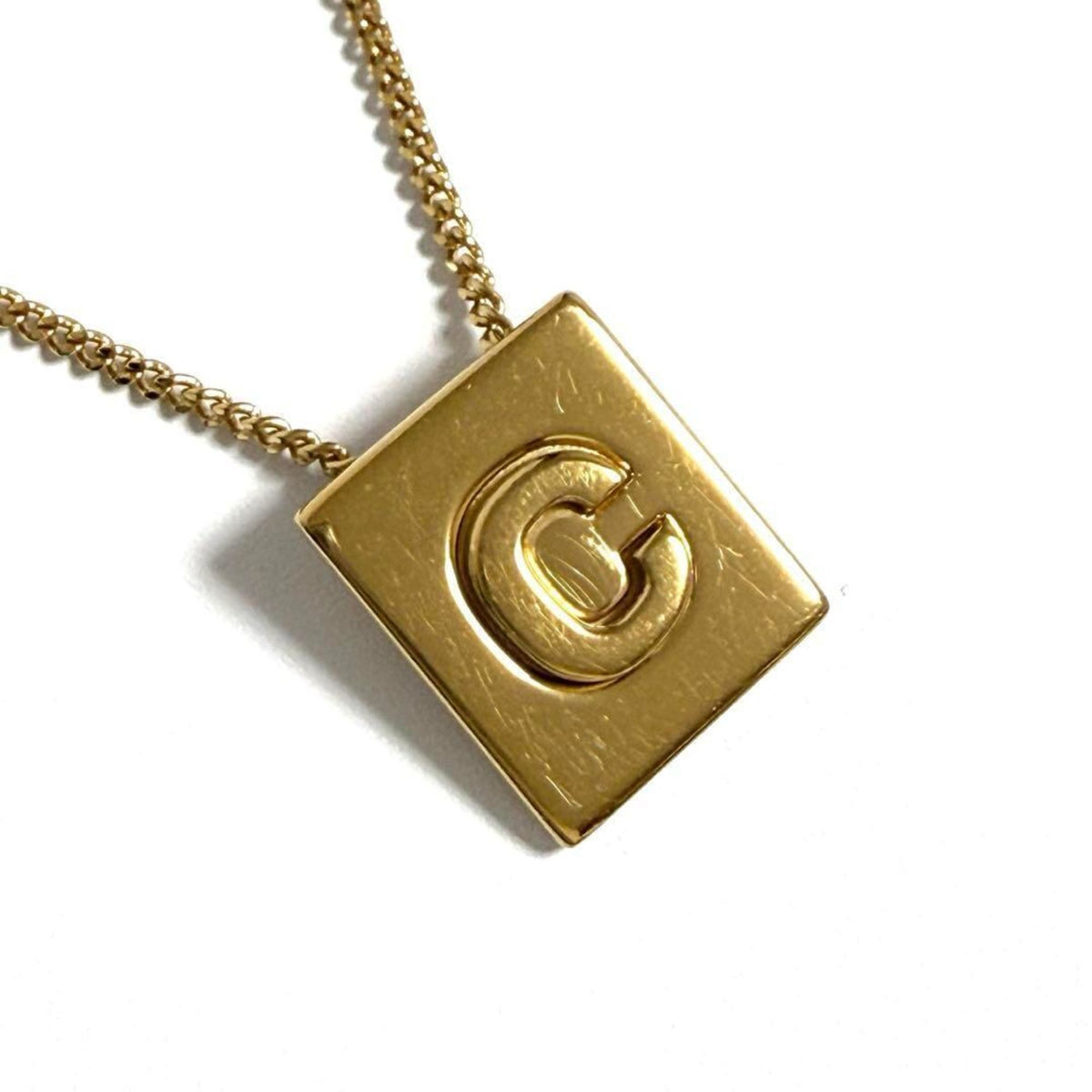 Alphabet Pendant Necklace Metal