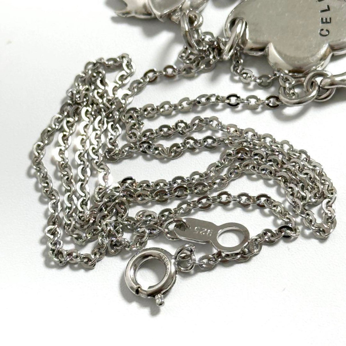 Pendant Necklace Sterling Silver with Ruby