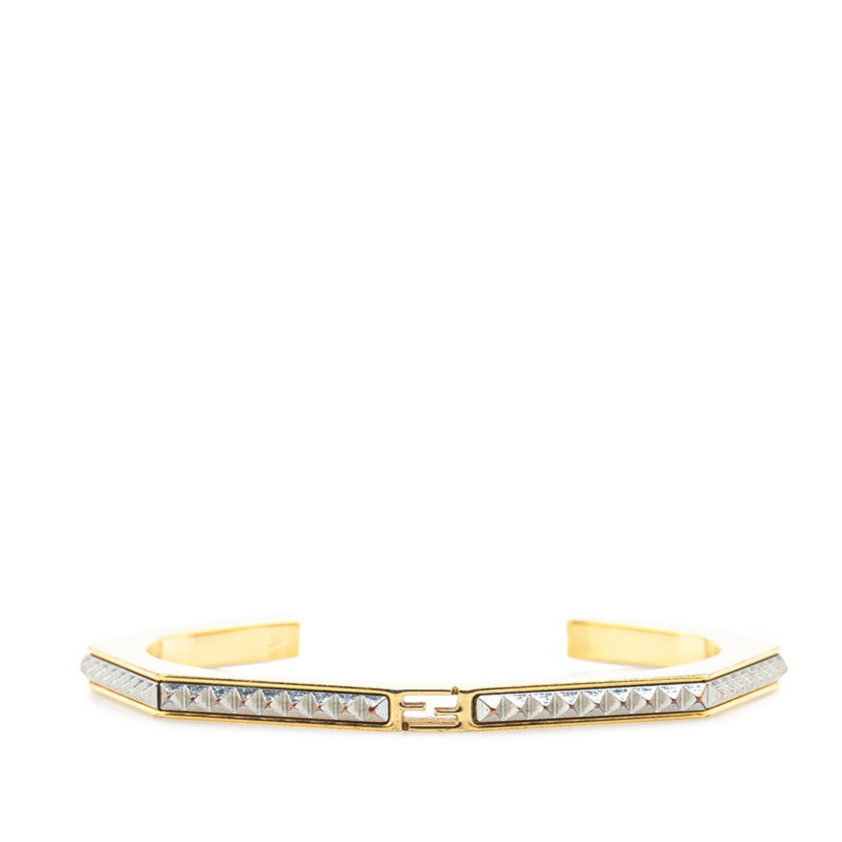 Bangle Gold and Silver Metal Bracelet