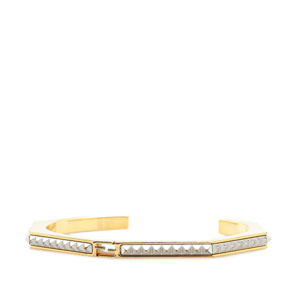 Bangle Gold and Silver Metal Bracelet