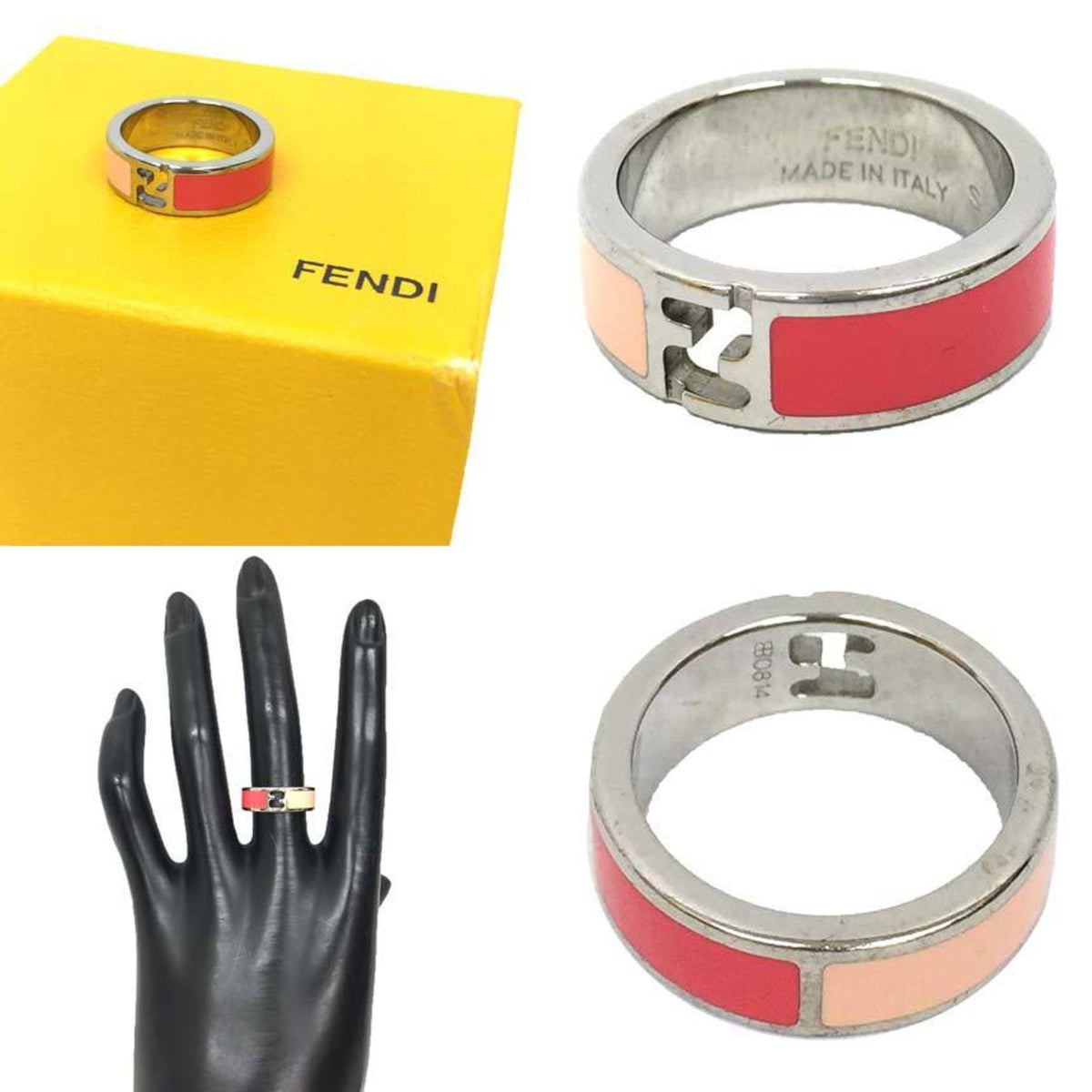 Bicolor Ring Brass Pink and Silver