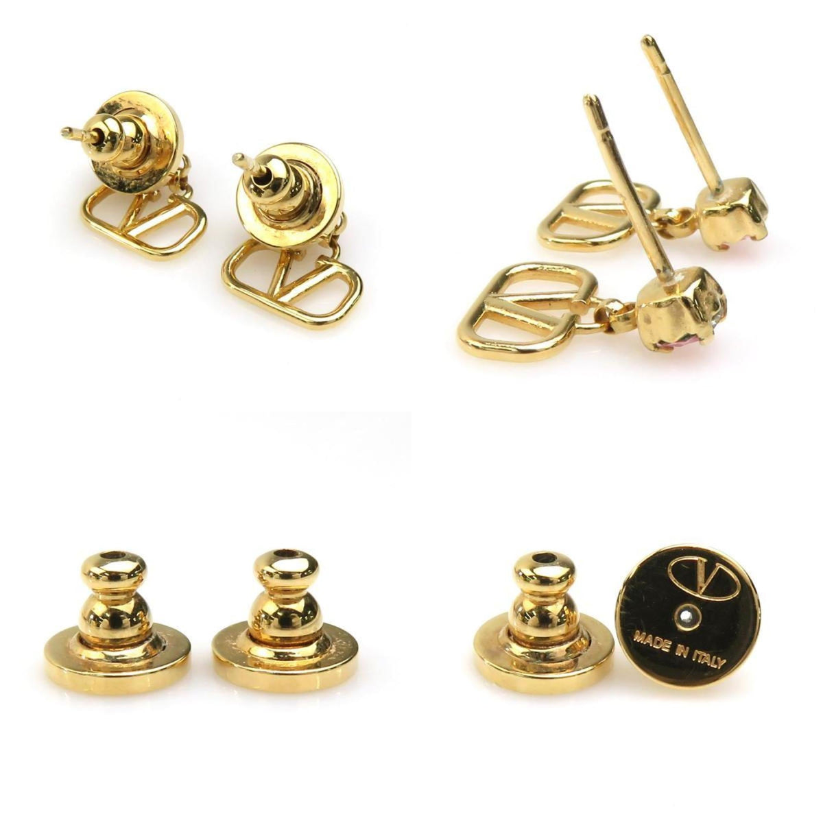 Earrings Gold-Tone Metal