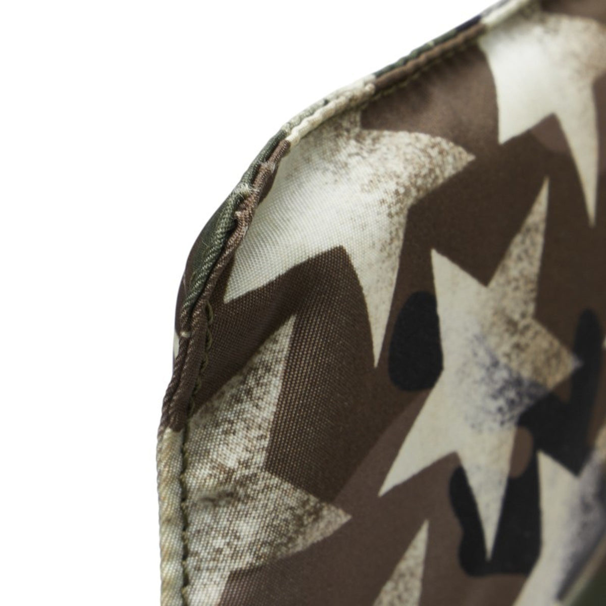 Camustars Zip Pouch Denim with Leather Applique