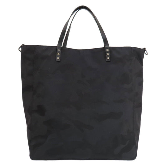 Rockstud Convertible Shopper Tote Leather Large