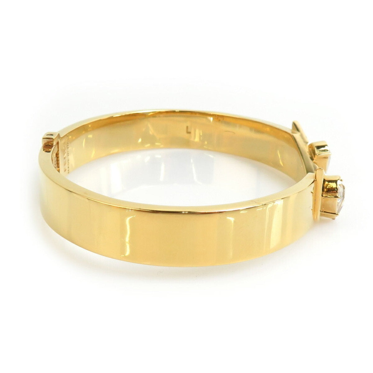 Bangle Metal Gold and Silver with Rhinestone Bracelet