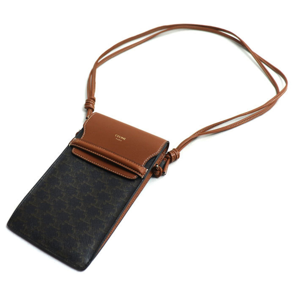 Wallet on Strap Triomphe Coated Canvas