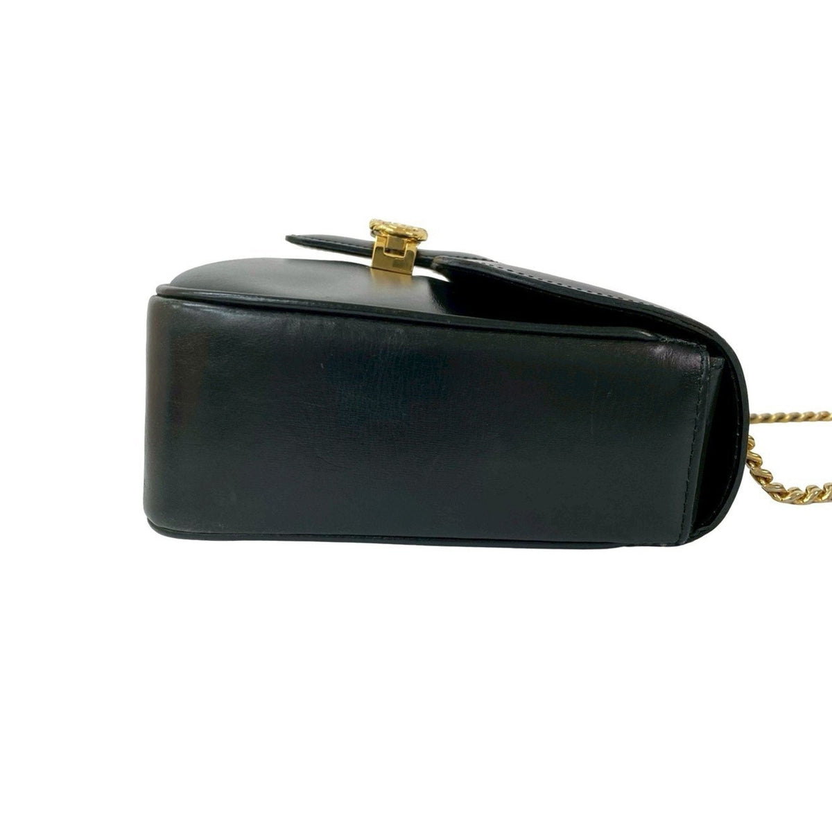 Triomphe Chain Shoulder Bag Leather Medium