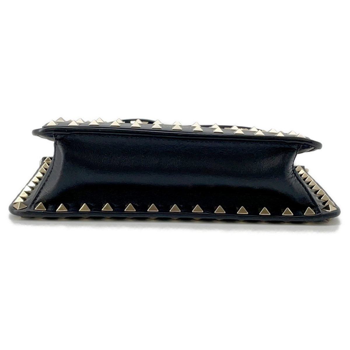 Rockstud Front Handle Flap Bag Leather Small