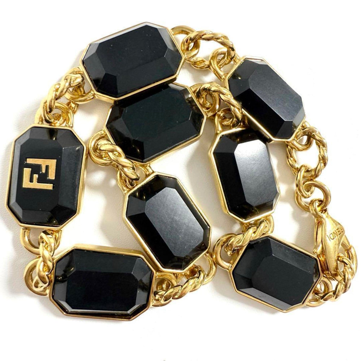 FF Link Bracelet Metal Gold