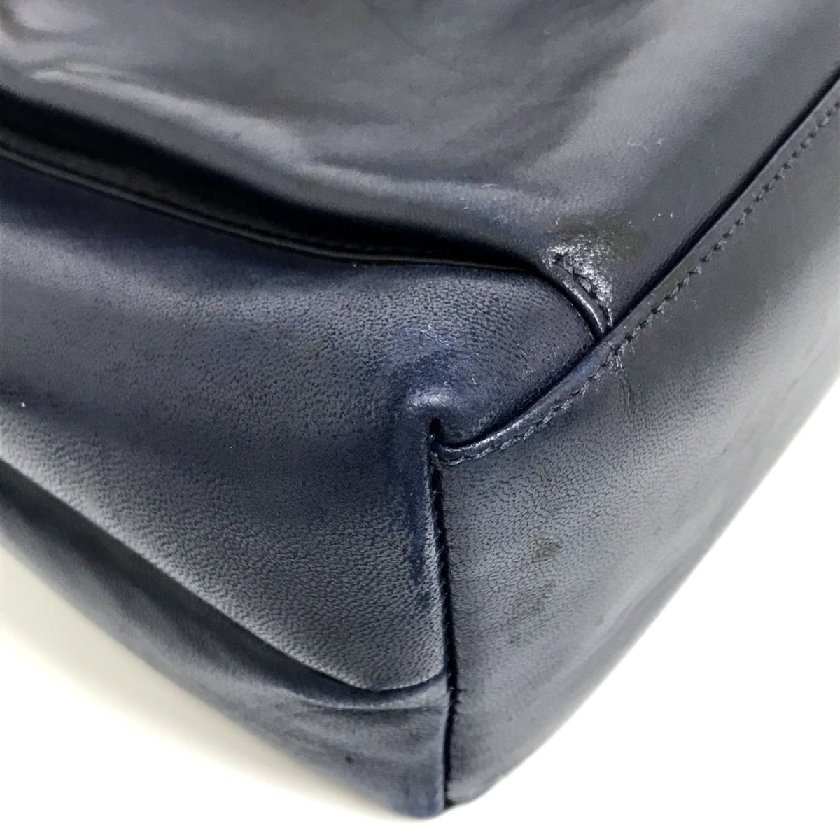 Vintage Front Pocket Tote Caviar Small