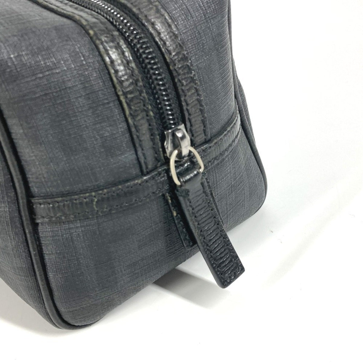 Chain Pochette Zucca Coated Canvas