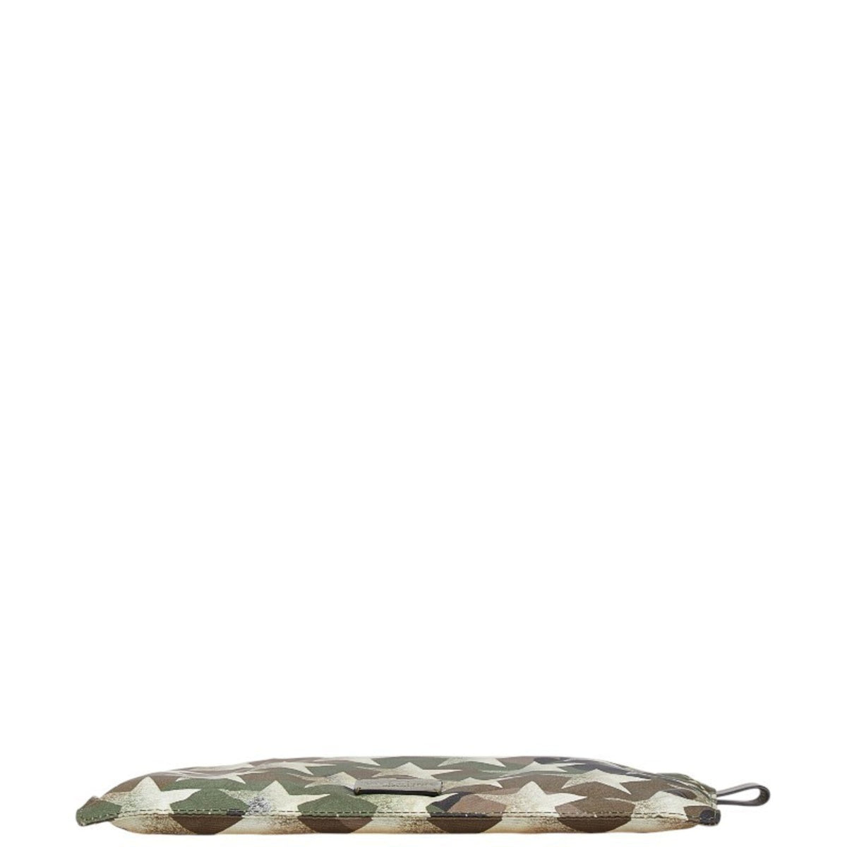 Camustars Zip Pouch Denim with Leather Applique
