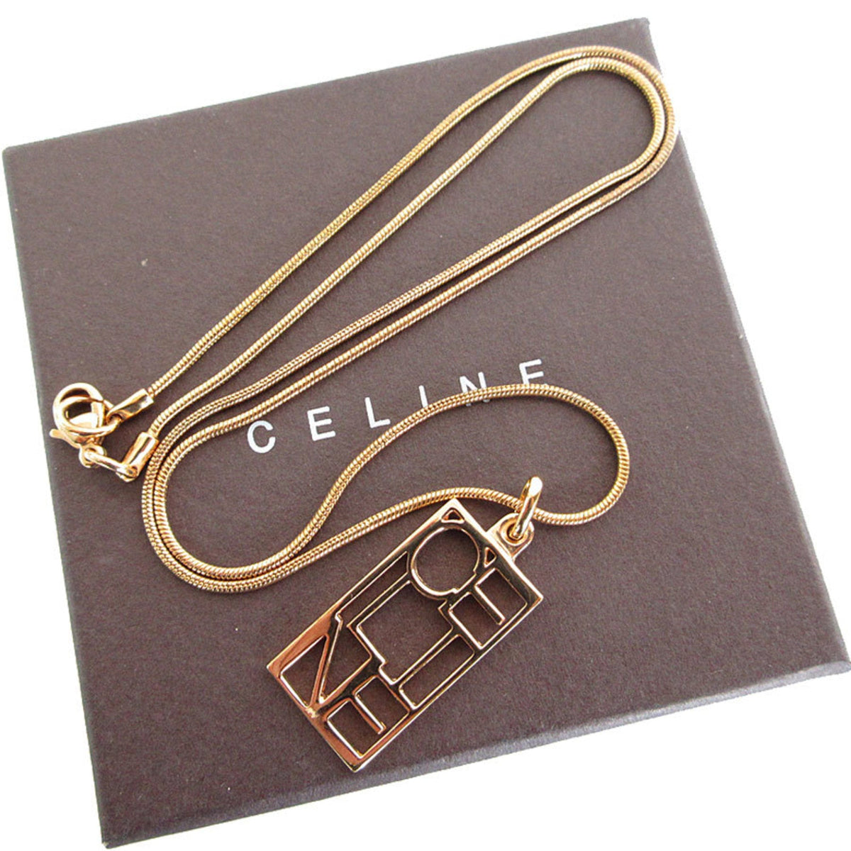Pendant Necklace Metal Pink Gold