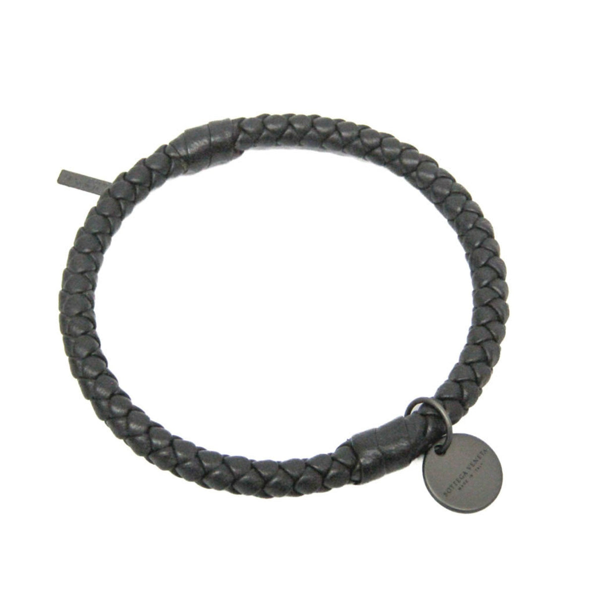 Intrecciato Bracelet Leather Black