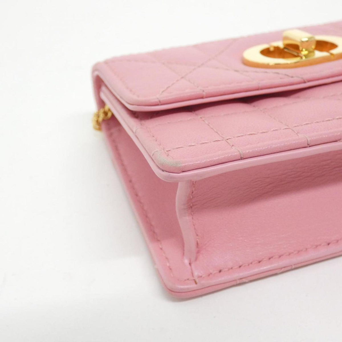 Miss Caro Flap Bag Cannage Quilt Calfskin Mini