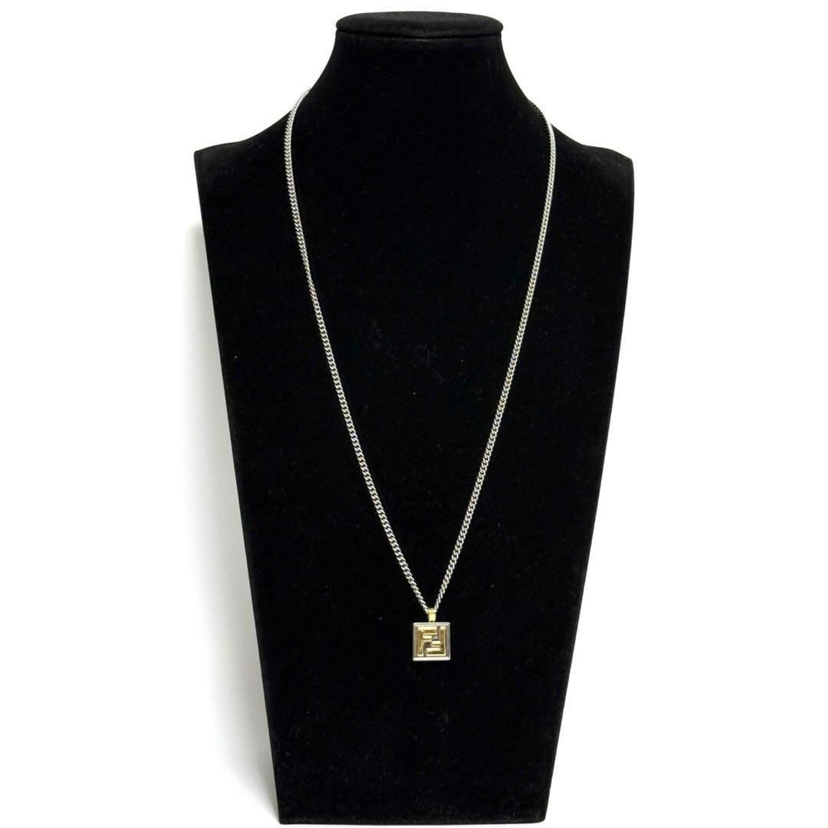 Pendant Necklace Metal Palladium and Gold Color