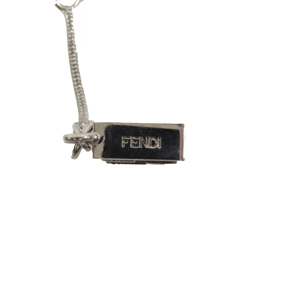 Tassel Pendant Necklace Metal Silver and Red