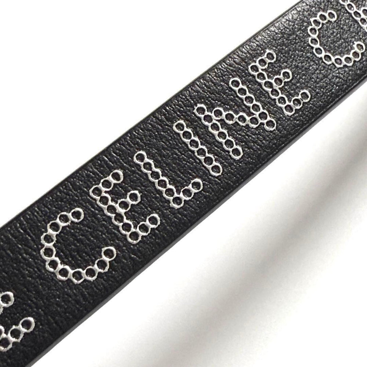 Monochrome Stud Bracelet Leather