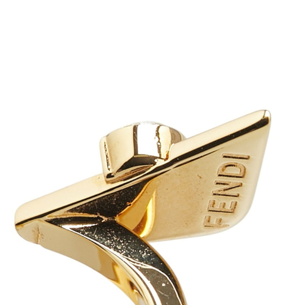 Band Ring Gold with Rhinestone