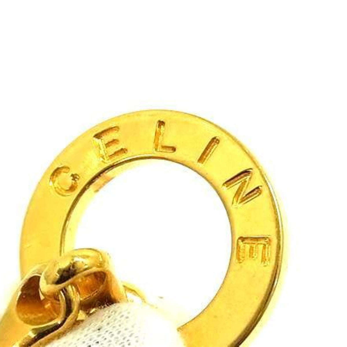 Circle Long Pendant Necklace Gold Metal