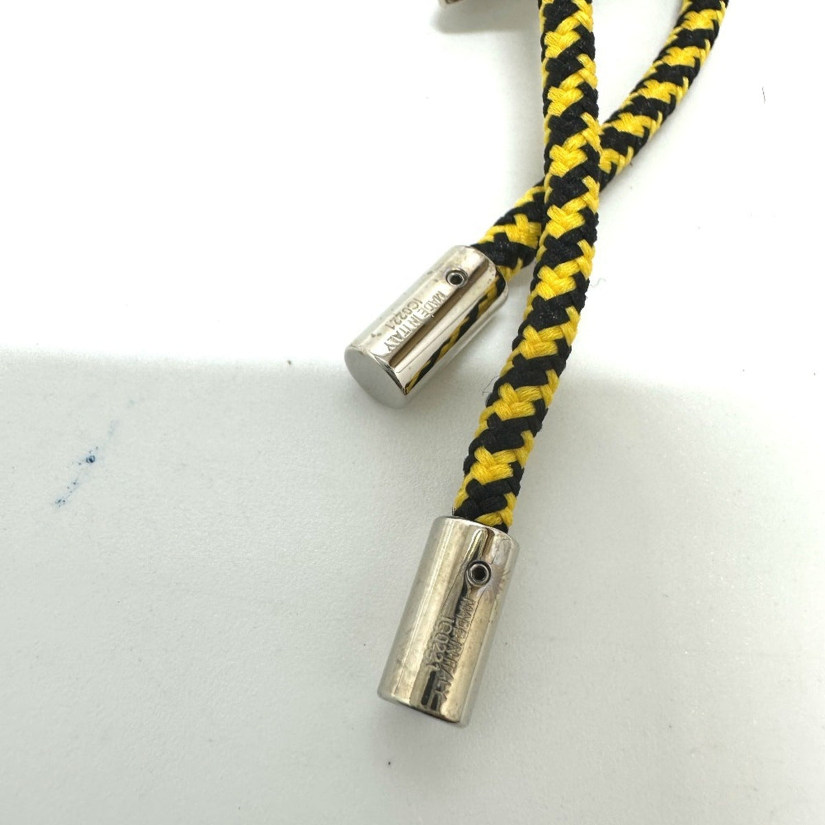 Choker Necklace Leather Black Orange Yellow