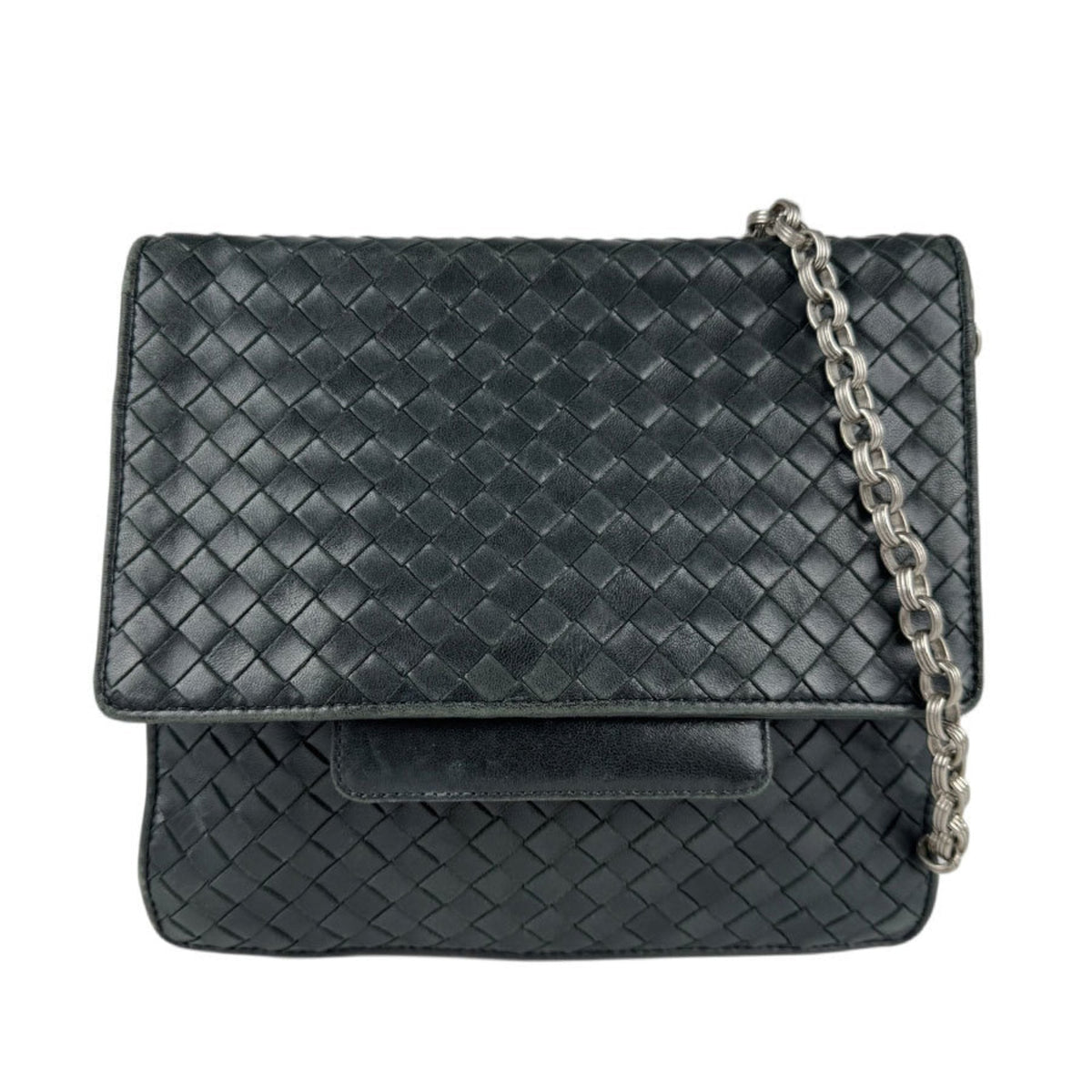 Front Pocket Messenger Bag Intrecciato Nappa Medium