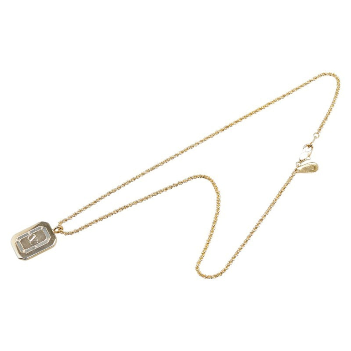 V Pendant Necklace Gold