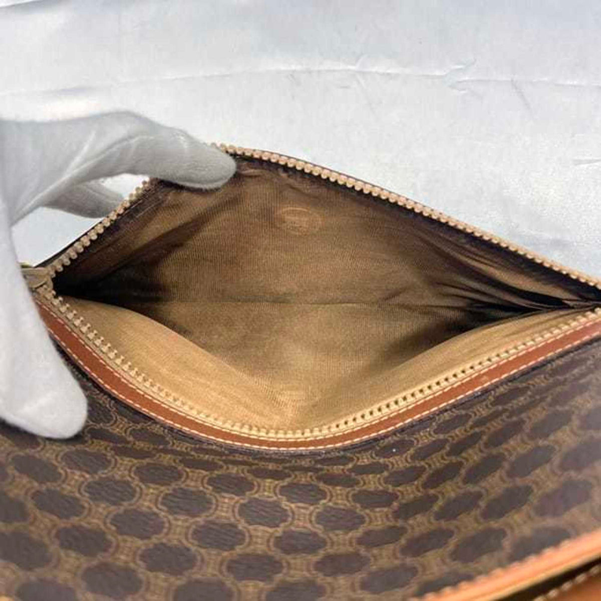 Vintage Duffle Bag Macadam Coated Canvas Large