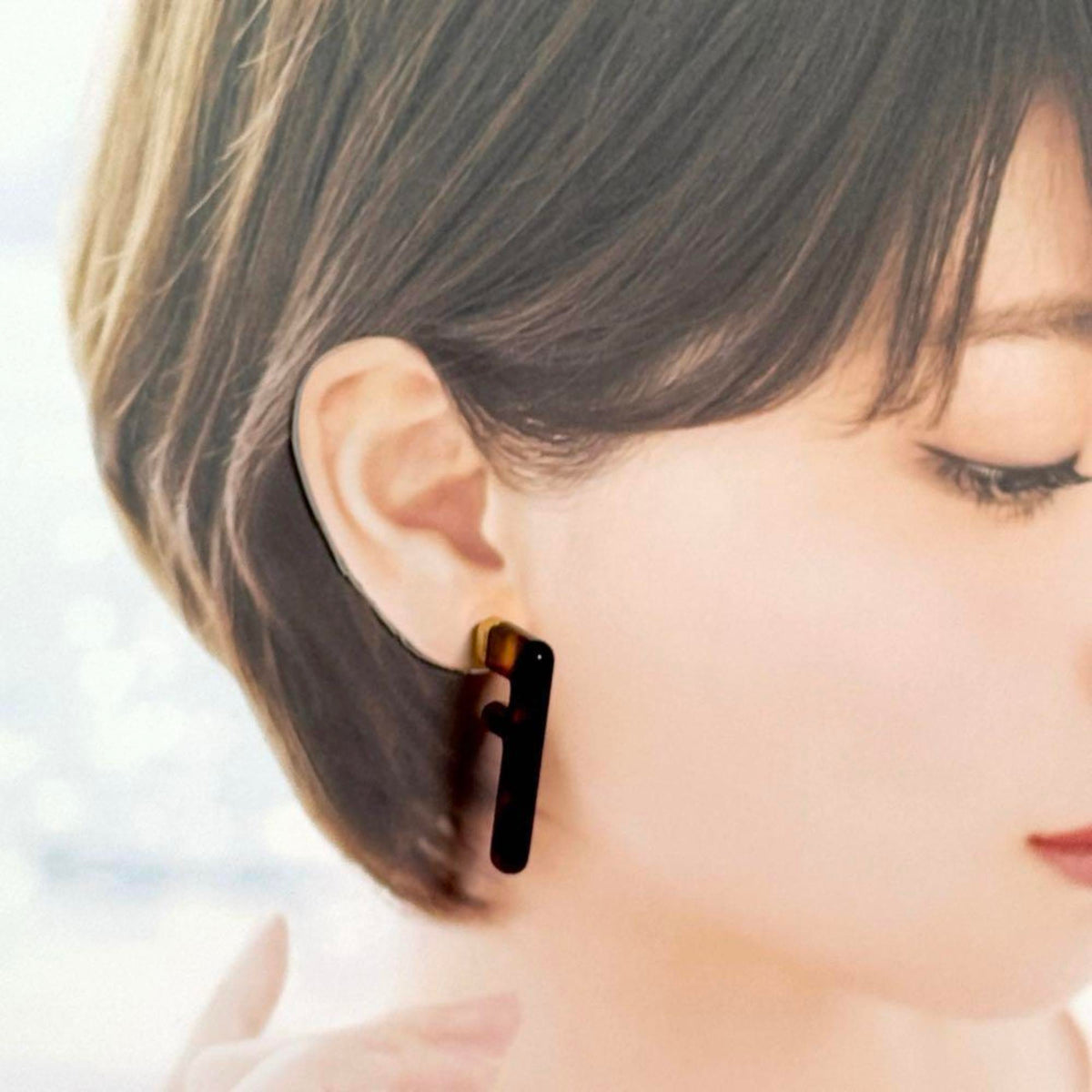 Earrings Metal and Resin