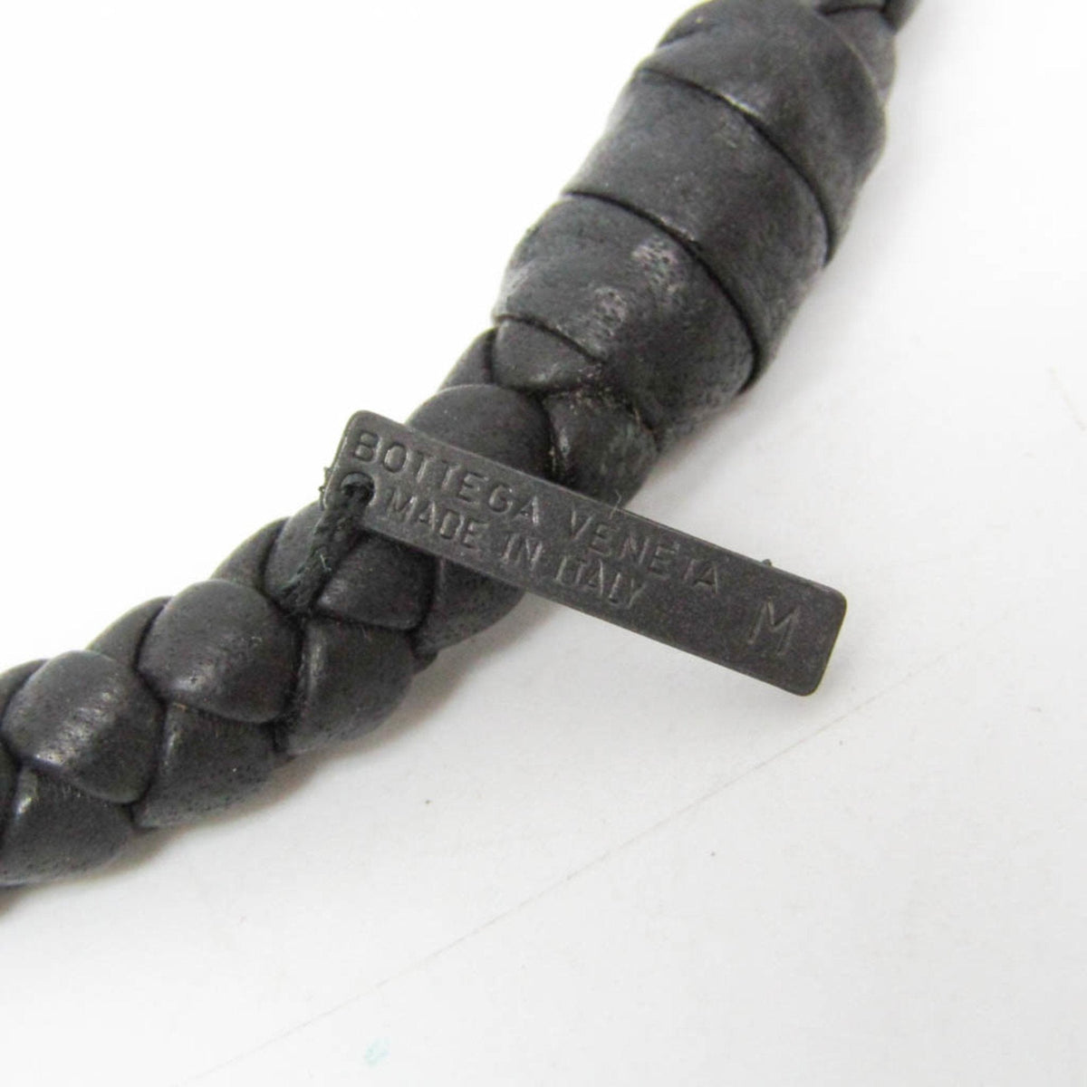 Intrecciato Bracelet Leather Black