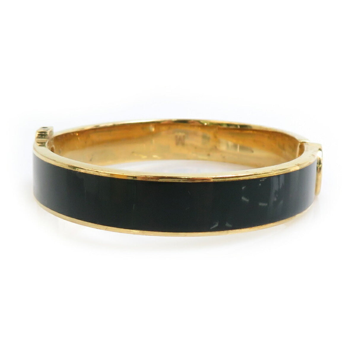 Bangle Metal Black and Pink Gold Bracelet