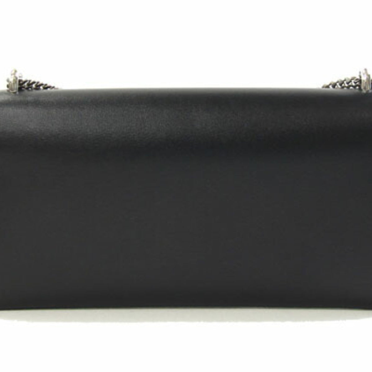 Triangle Logo Envelope Chain Crossbody Bag Leather