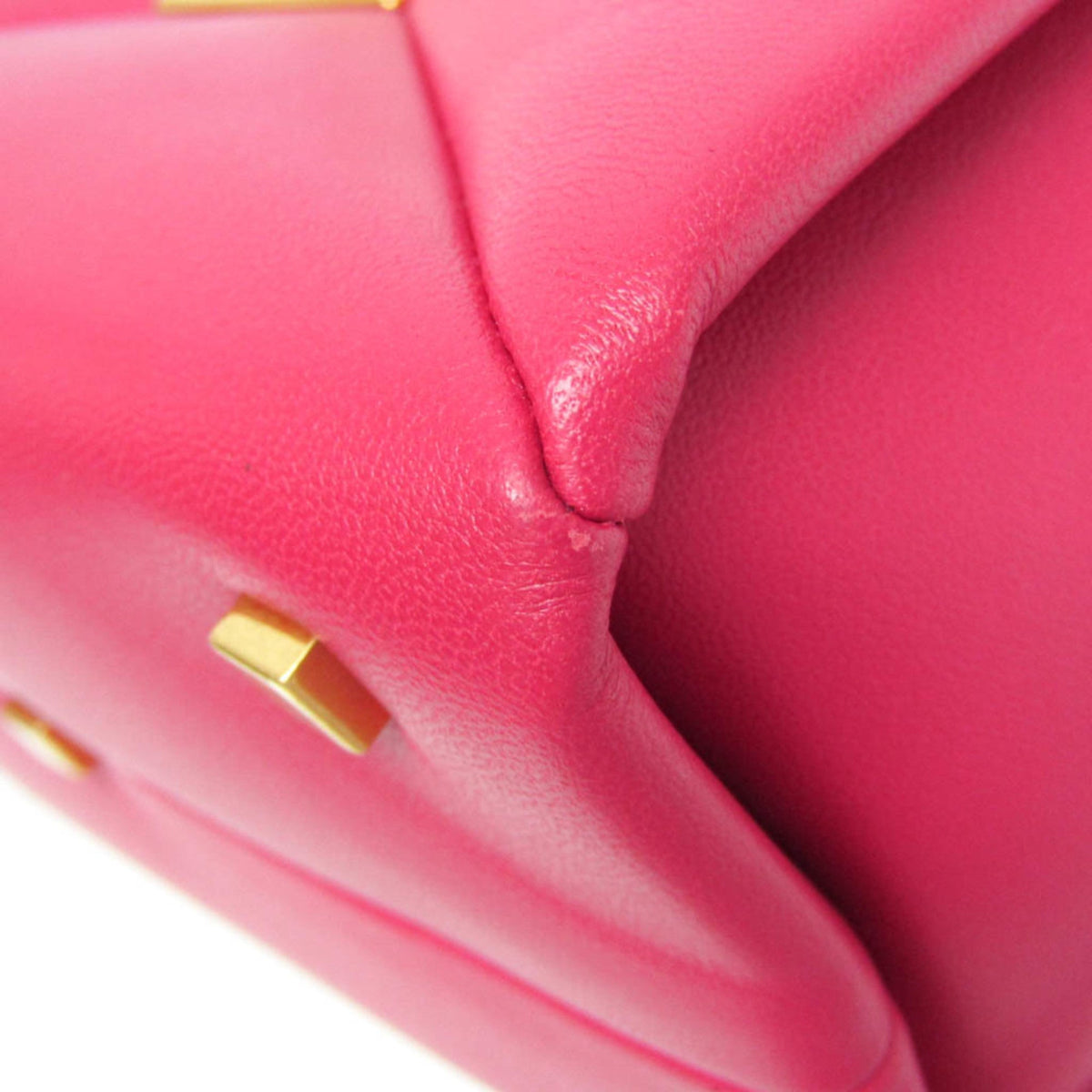 One Stud Top Handle Bag Leather Small