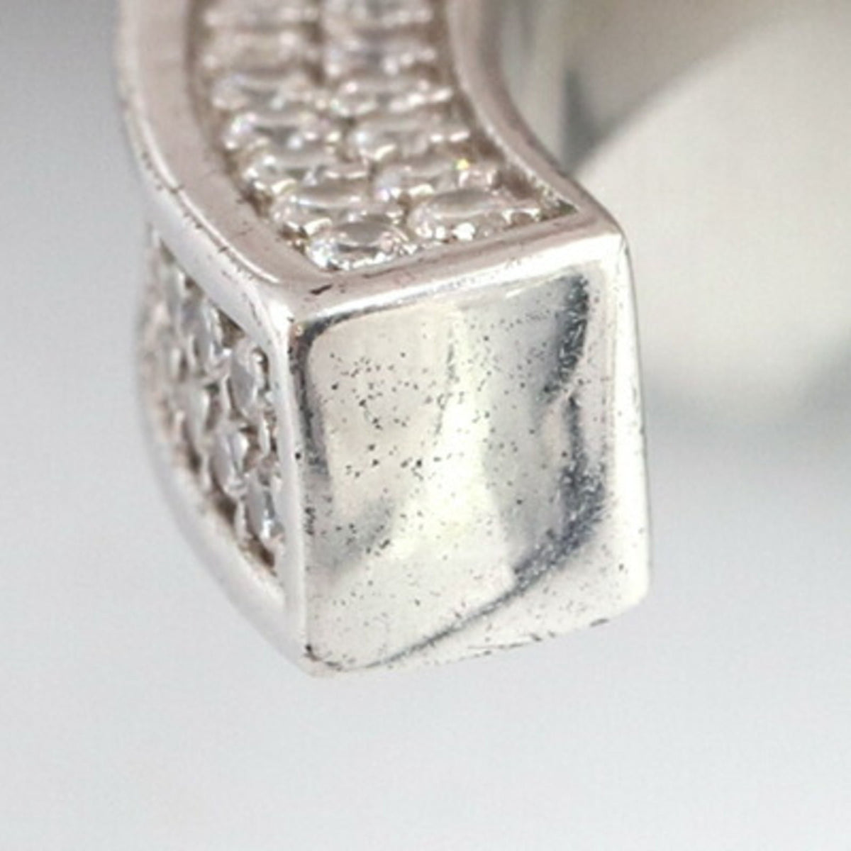 Bangle Bracelet Metal and Rhinestone