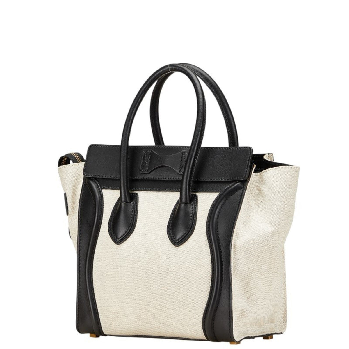 Luggage Bag Canvas and Leather Micro