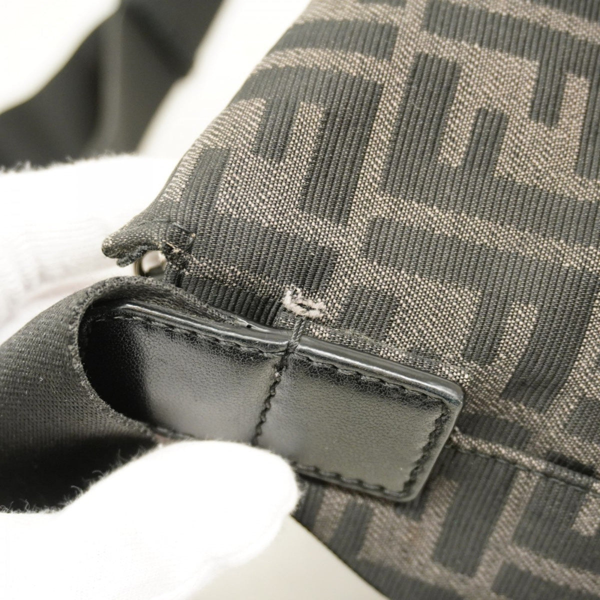 Logo Camera Case Bag Zucca Coated Canvas Medium