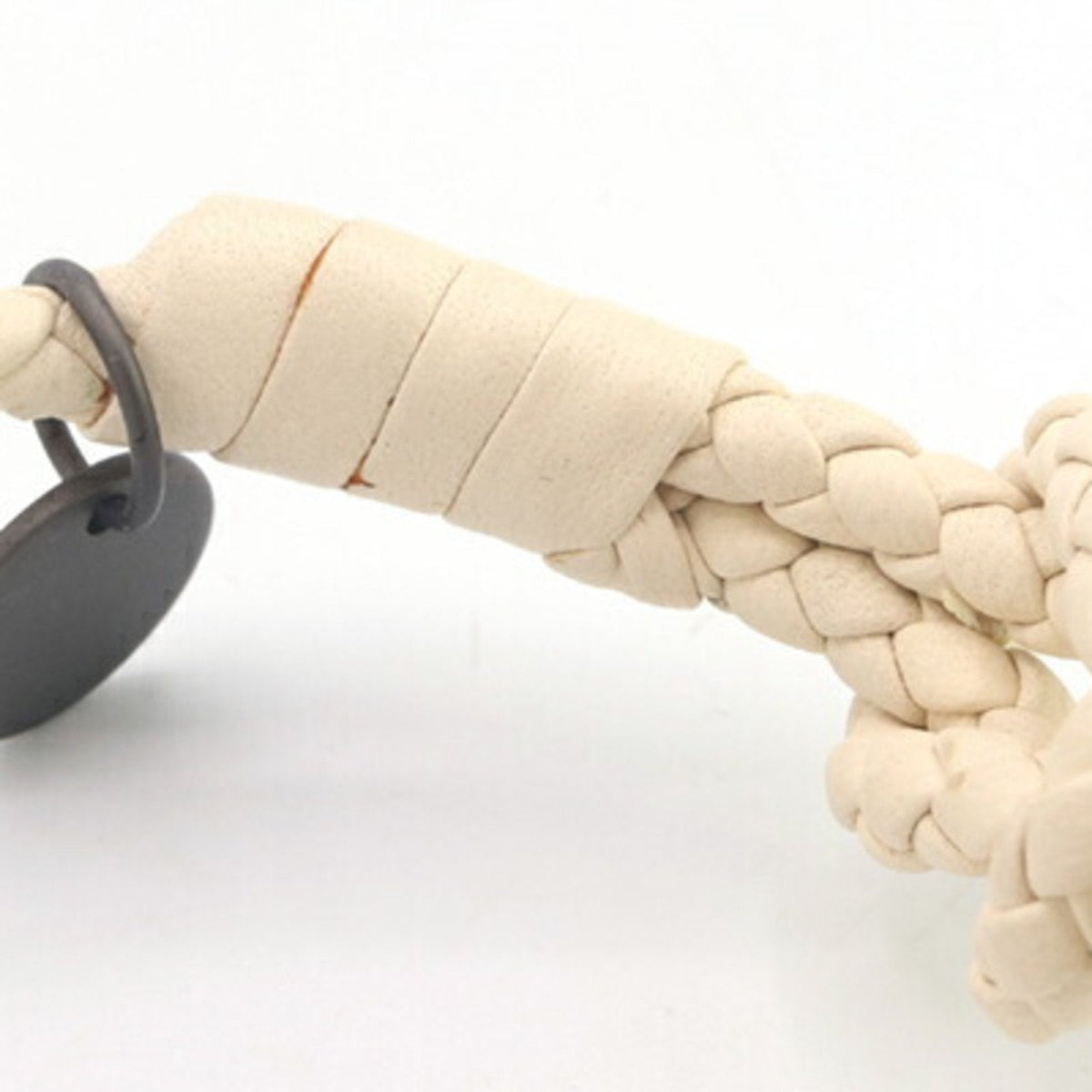 Intrecciato Bracelet Leather Ivory
