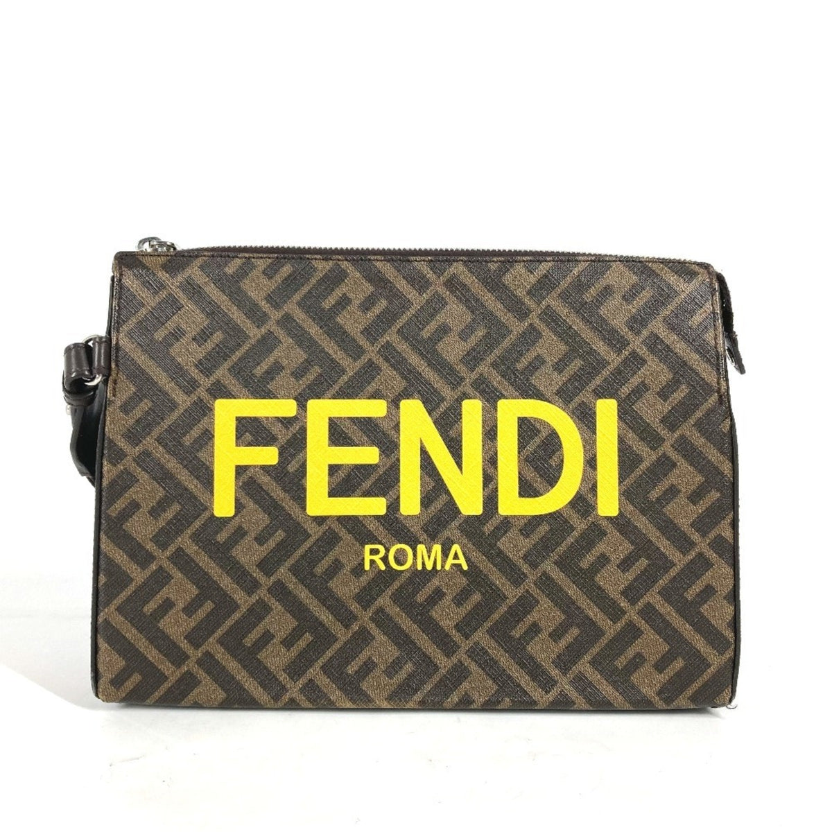 Logo Camera Case Bag Zucca Coated Canvas Medium