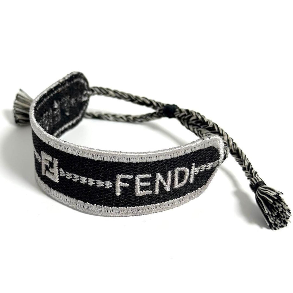 Bracelet Canvas Black and Silver