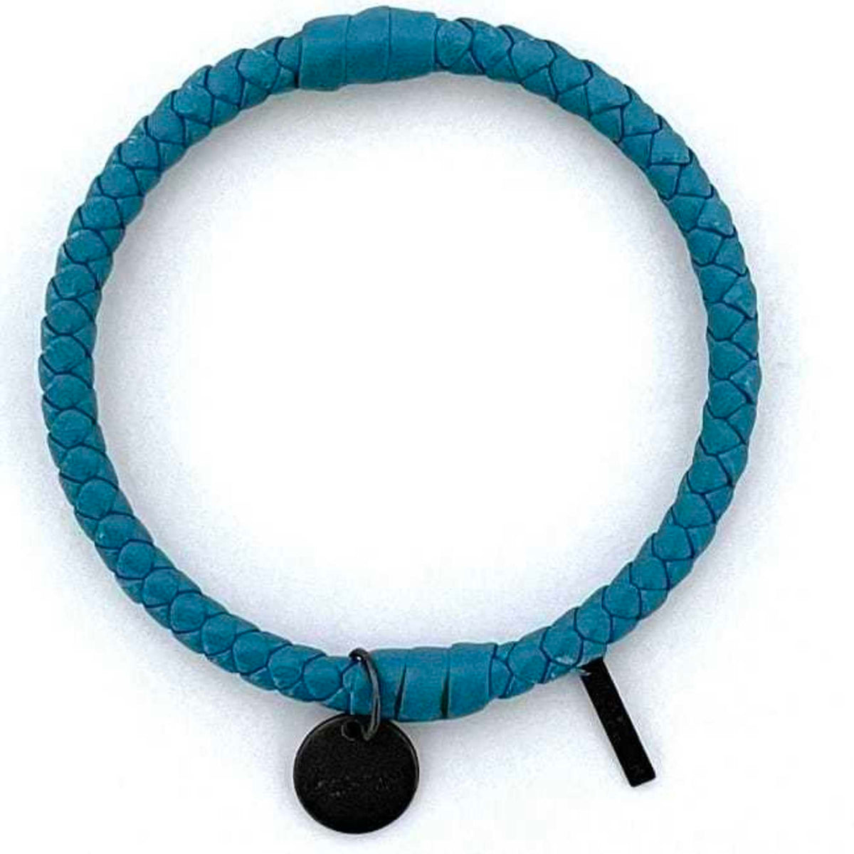 Leather Bracelet Light Blue