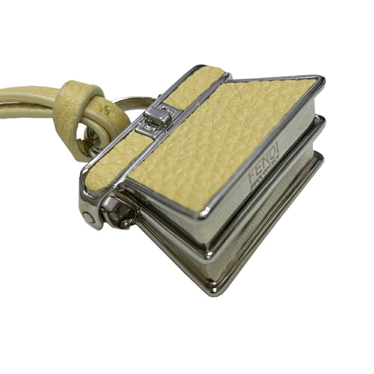 Charm Yellow Leather Handbag Charm