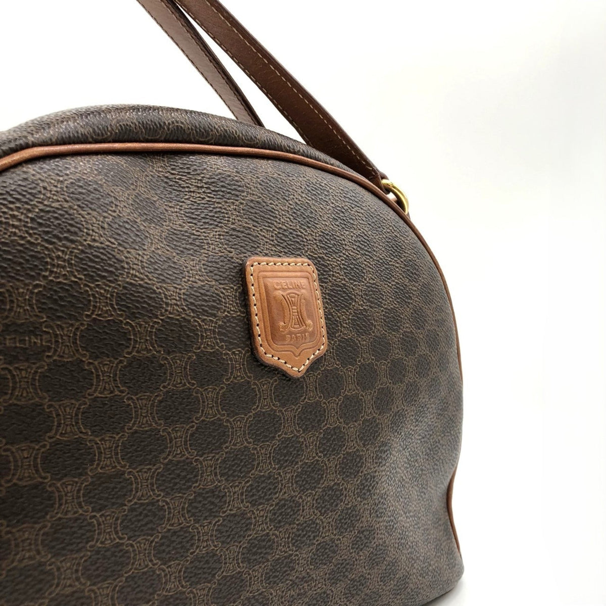 Vintage Duffle Bag Macadam Coated Canvas Large