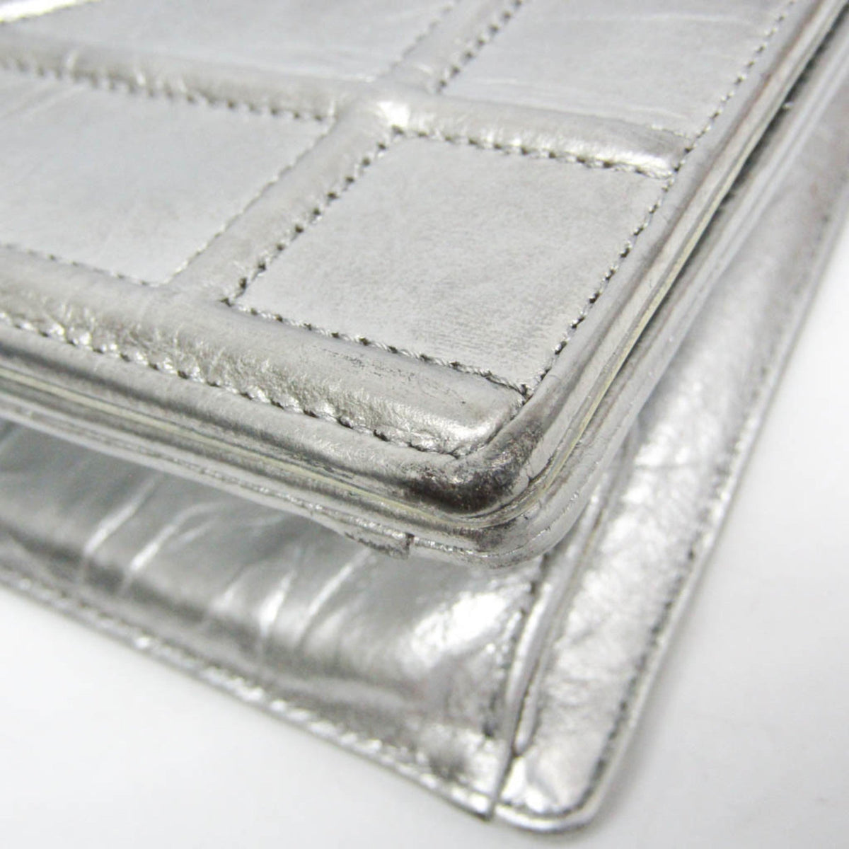 Diorama Clasp Flap Bag Crinkled Lambskin Medium