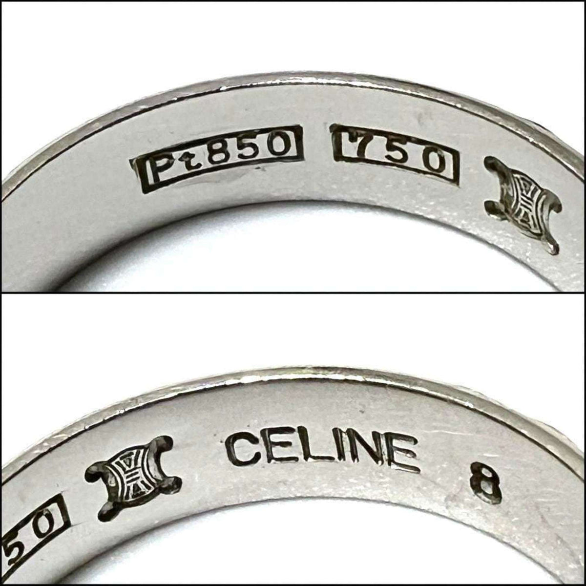 Trim Off Ring Platinum and 18K Yellow Gold