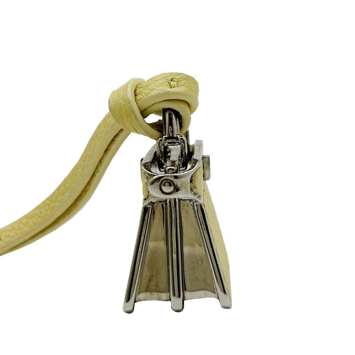 Charm Yellow Leather Handbag Charm