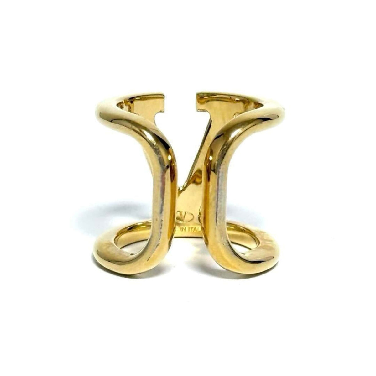V Signature Ring Metal