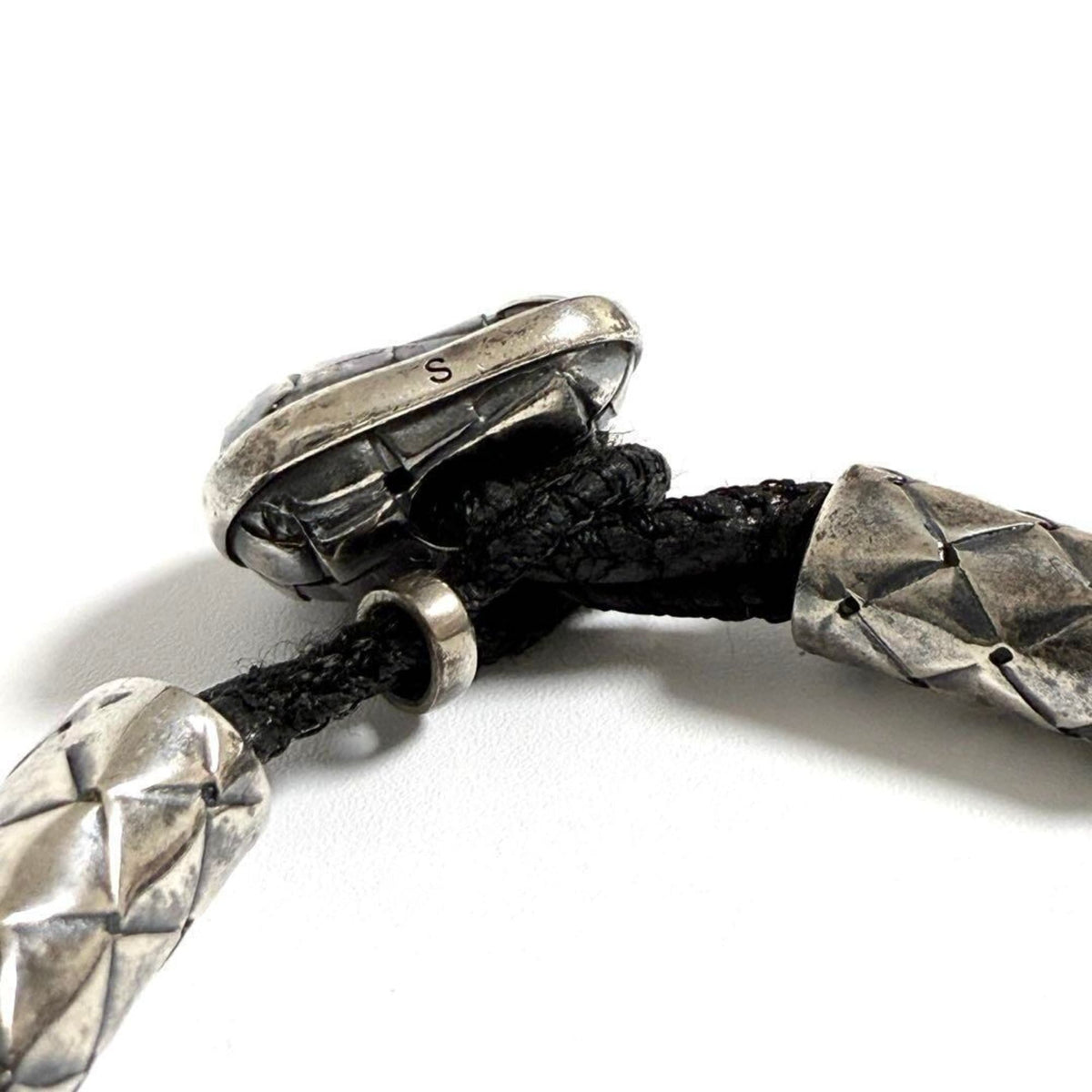 Charm Bracelet Leather and Sterling Silver